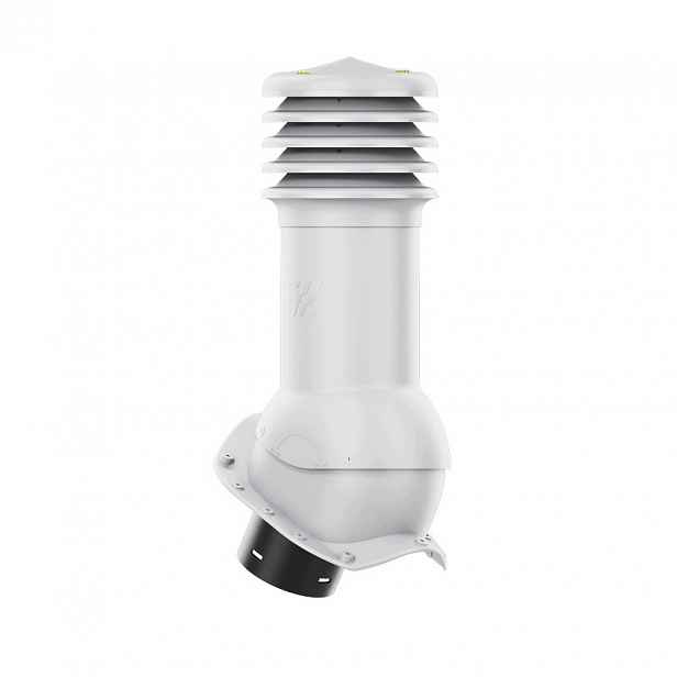 Větrací komín HiVent fi 150 mm pro plechovou střešní krytinu, profil X, šedý