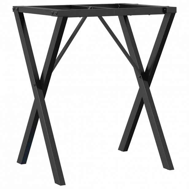 vidaXL Nohy k jídelnímu stolu X rám 60 x 40 x 73 cm ocel