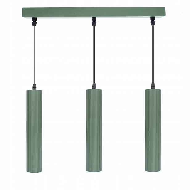 Závěsná lampa 3 x GU10 Esla KJ217 olivová