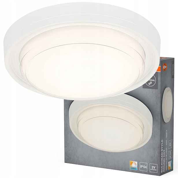 Kanálové svítidlo Garážová lampa Stropní Svítidlo Led 24W Cct IP54 IK06 Bulkhead Osram