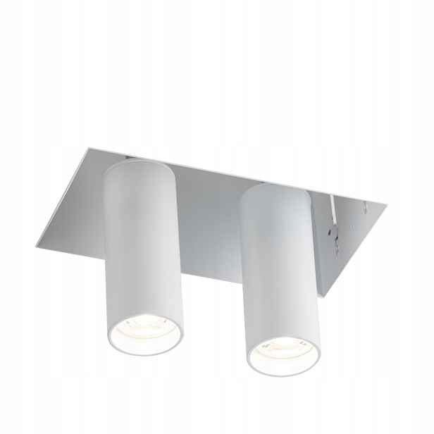 Lampa zapuštěné svítidlo nastavitelné, dvojitá, bílá, 2 trubice, reflektory Shilo