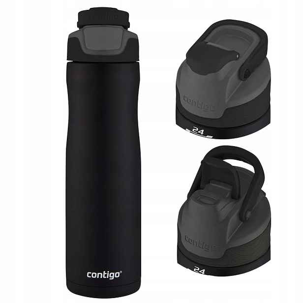 Termoláhev Contigo Autoseal Chill Vzduchotěsná Láhev Na Pití Matte Black 720 ML