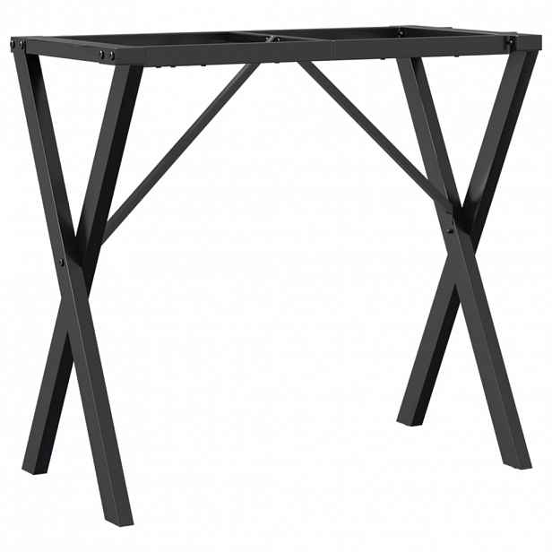 vidaXL Nohy k jídelnímu stolu X rám 80 x 40 x 73 cm ocel