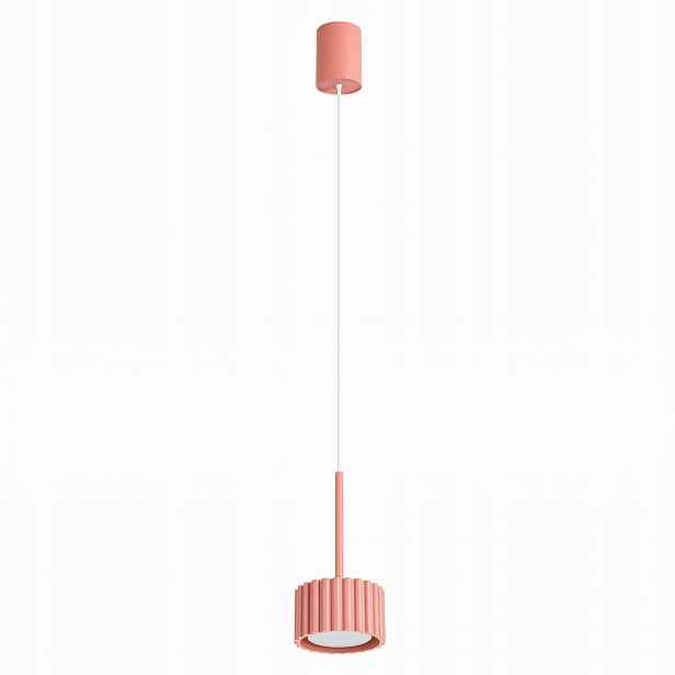 Závěsná lampa Aura 1 broskvová Gx53 Stropní osvětlení s převisem Sollux