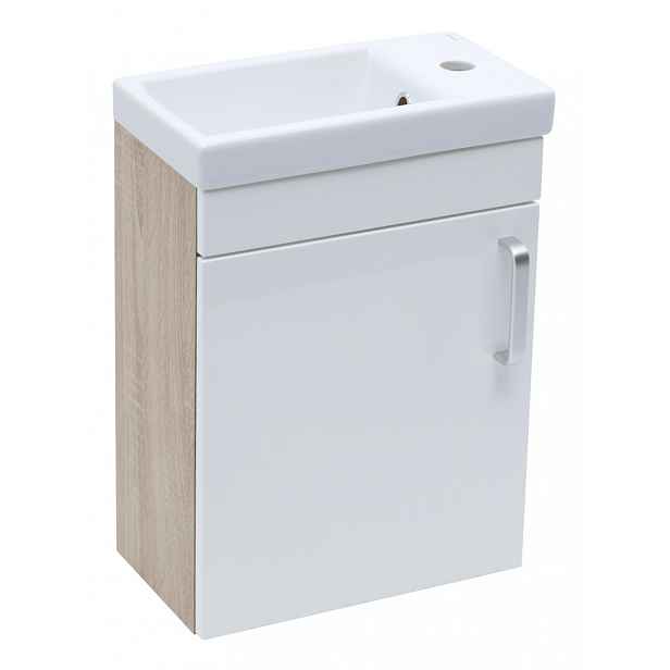 Koupelnová skříňka s umyvadlem Naturel Vario Dekor 40x50x22 cm bílá lesk VARIO240DBBL
