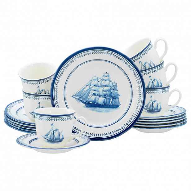 Creatable KÁVOVÁ SOUPRAVA Segelschiff blau 18dílné