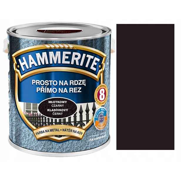 Hammerite Přímo Na Rez Kladívkový Černý 2,5 L