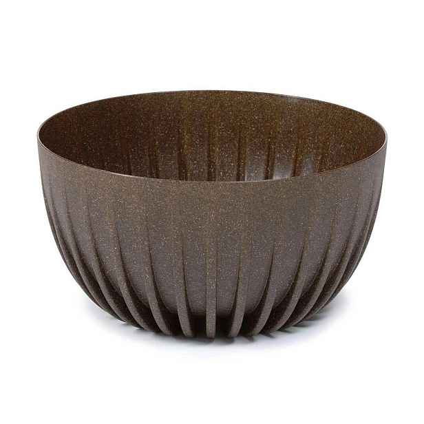 HowHomely Květináč STRIPPED Eco Coffe 23,6x14 cm hnědý