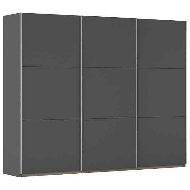 Rauch Möbel SKŘÍŇ S POSOUVACÍMI DVEŘMI, šedá, 261/210/59 cm