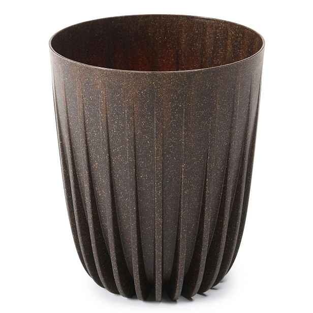 HowHomely Květináč STRIPPED ECO Coffee 39x46,3 cm hnědý