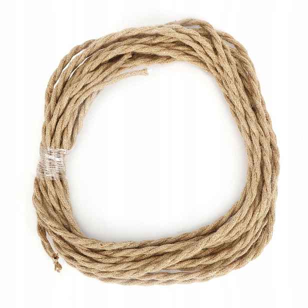 Jutový Opletený Kabel Dekorativní Kabel 10 m Diy Průřez 0.75 MM2