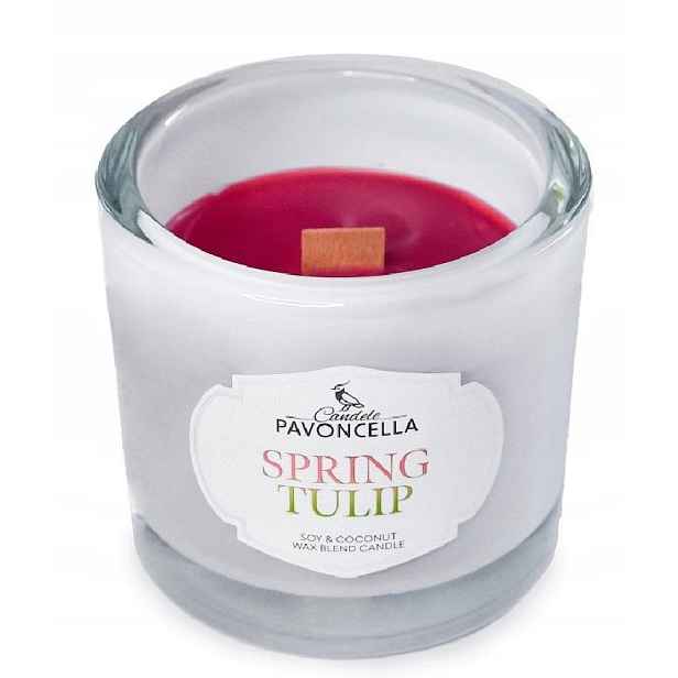Volně stojící vonná sójová svíčka do pokoje Tulipán Candle Dárek