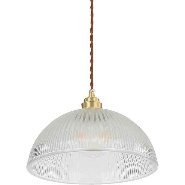Závěsná stropní lampa Loft skleněná retro měď E27 25 cm