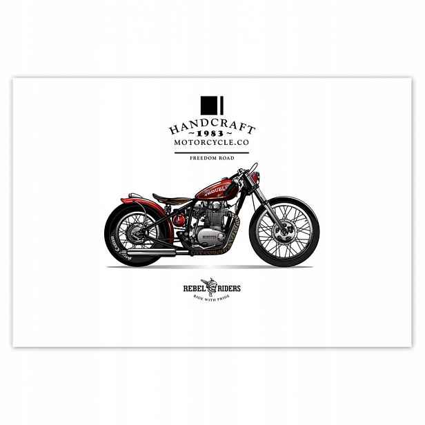 Plakáty 200x135 Motocykl Zabytek Vintage