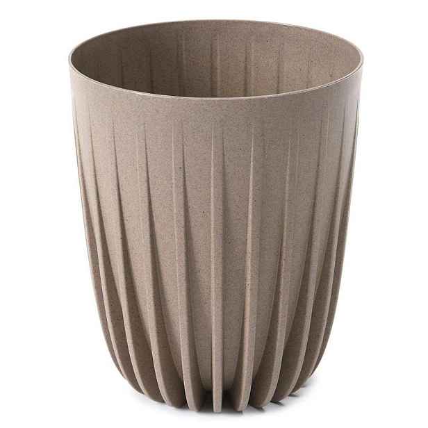 HowHomely Květináč STRIPPED ECO I 39 cm latte