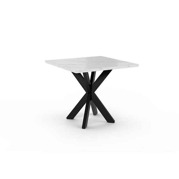 Home Collective JÍDELNÍ STŮL 90 cm v bílém mramorovém vzhledu