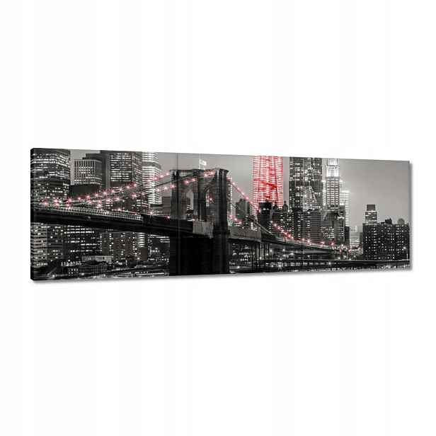 Obrazy 120x40 New York Manhattan Most
