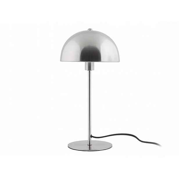 Stolní Lampa Kovová Stříbrná Retro Do Obývacího Pokoje Ložnice Houba Ø 20 cm