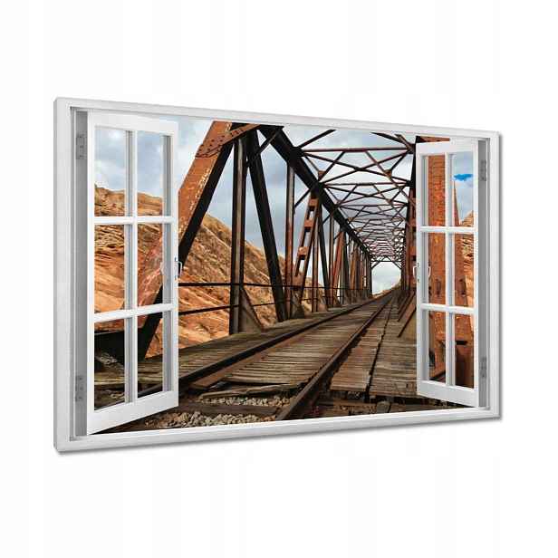 Obrazy 120x80 Železniční most
