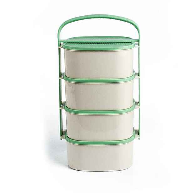 ALMIPLAST Plastový jídlonosič 4x1l MIX barev víček