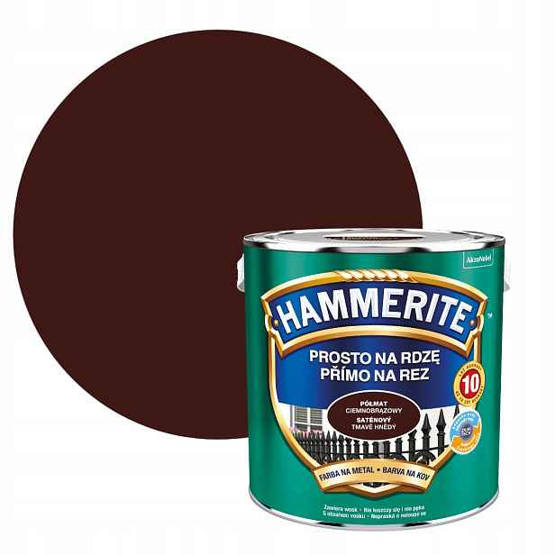 Hammerite Na Rez 2,5 L Tmavě Hnědý Polomatný