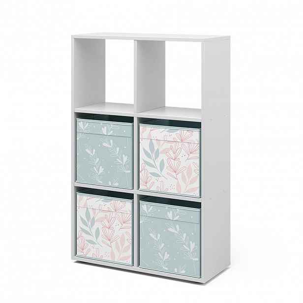 Vicco DĚLICÍ STĚNA Bílá 72 x 107.8 cm se 4 skládacími boxy opt.2