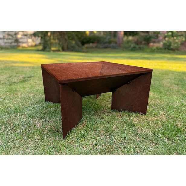 Zahradní ohniště Corgarden FOCUS 1016 50 x 50 x 30 cm Corten