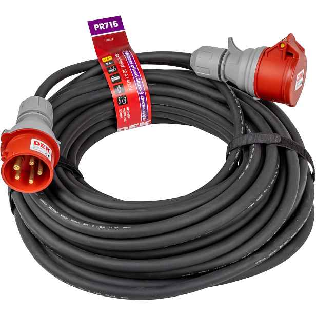 Kabel prodlužovací neoprenový spojka DEK PR715 15 m 2,5 mm2 IP 44