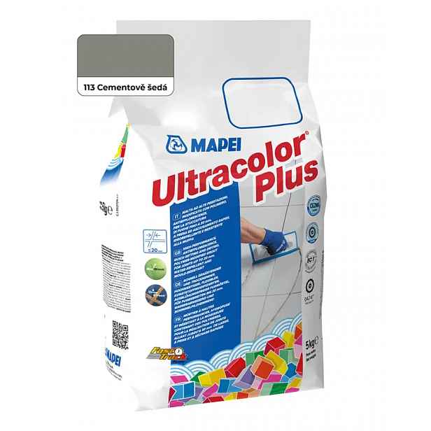 Spárovací hmota Mapei Ultracolor Plus 5 kg 113 cementovì šedá