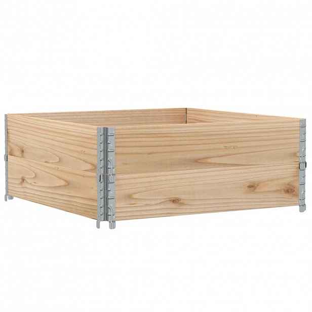 vidaXL Paletové nástavce 2 ks 100 x 100 cm masivní borové dřevo