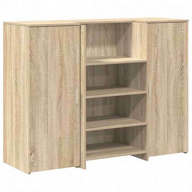 vidaXL Recepční stůl dub sonoma 135x50x103,5 cm kompozitní dřevo