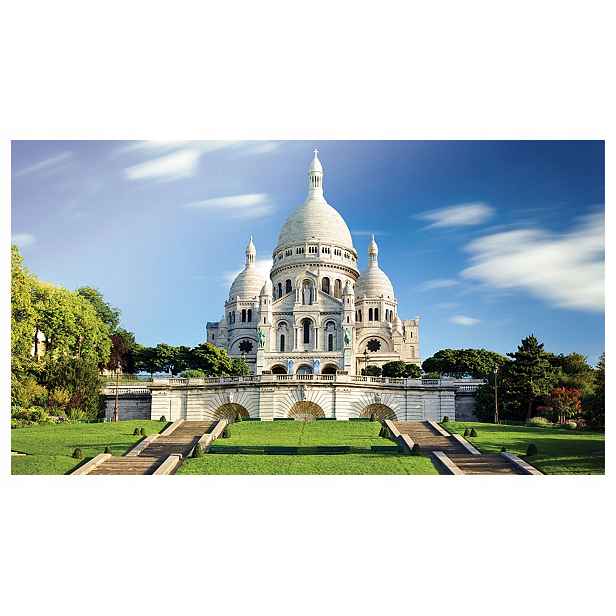 Vliesová fototapeta Sacré-Cœur Paříž zeleň harmonie 312x219 lepidlo