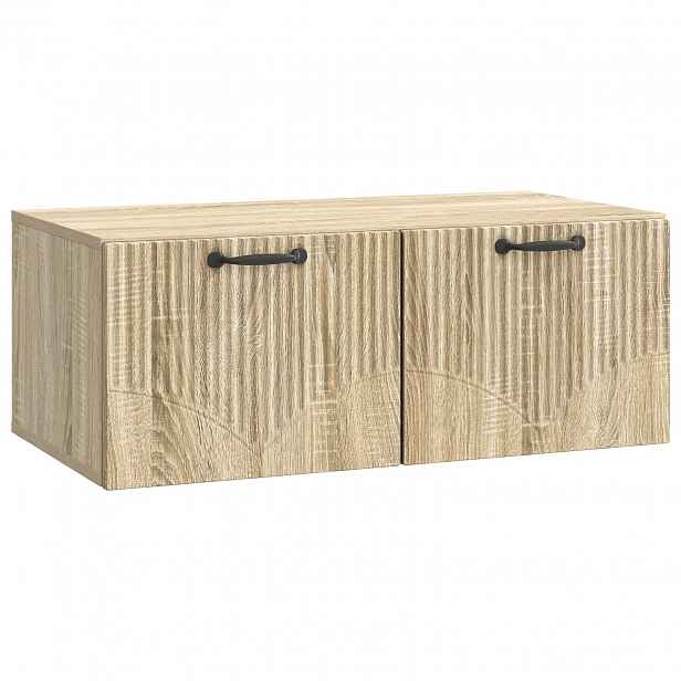 vidaXL Nástěnná TV skříň Dub sonoma 78,5 x 41 x 30 cm Kompozitní dřevo