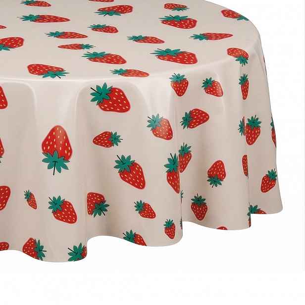 Butlers WATERPROOF Ubrus omyvatelný kulatý jahody 140 cm