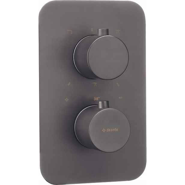 Deante Vnější prvek pro termostatický box Therm titanium Bxy_debt