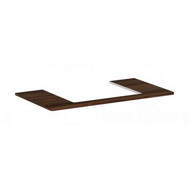 Deska pod umyvadlo Hansgrohe Xelu Q 98x1,6x55 cm tmavý ořech 54110630