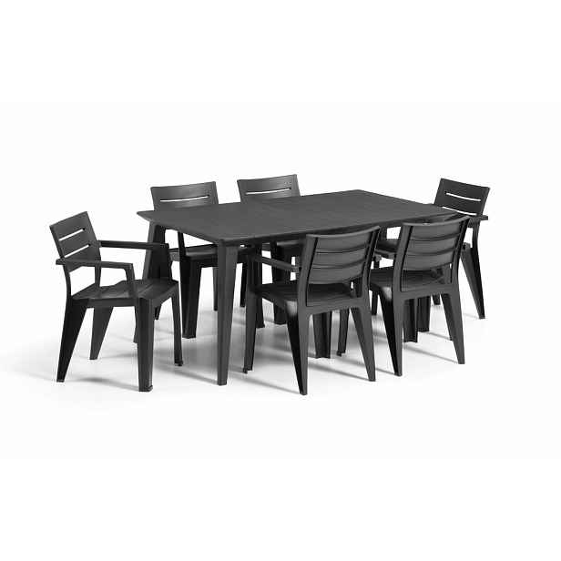 Elvisia Zahradní set KELSEY 6+1 | grafit