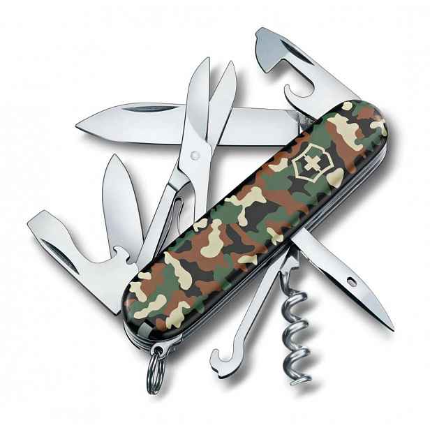 VICTORINOX - Střední kapesní nůž Climber, 14 funkcí, maskovací 1.3703.94