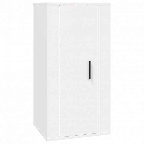 vidaXL Nástěnná TV skříňka bílá 40 x 34,5 x 80 cm