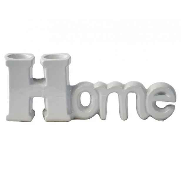 Dekorace Home 12 cm, bílá