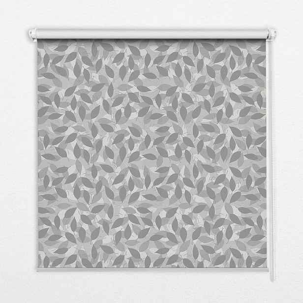 TULUP VNITŘNÍ roleta - okenní roleta - roleta - 60x140 cm - Šedé listy