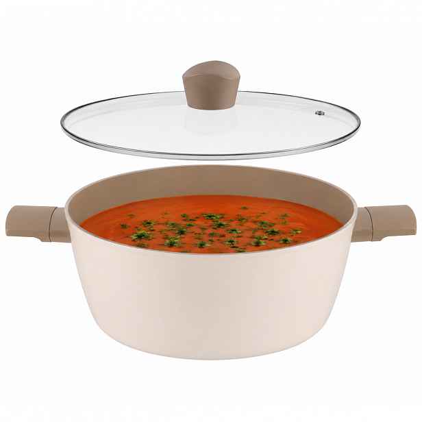 Hrnec s keramickým povrchem, indukční 20 cm, víko 2,1 l