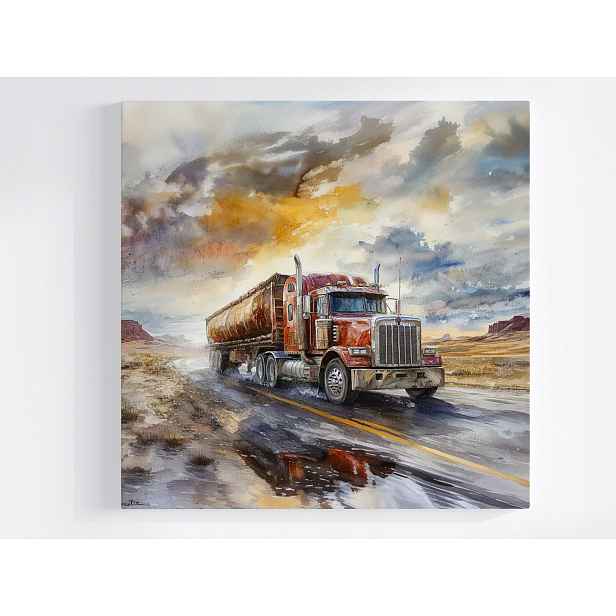 Obraz Na Plátně Canvas Auto Truck Kamion Auto Doprava 50x50