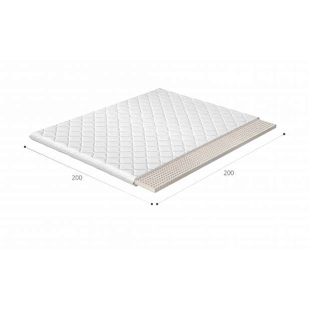 Topper z latexu na matraci Rozměr: 200 x 200 cm, Potah: Hypoalergenní potah