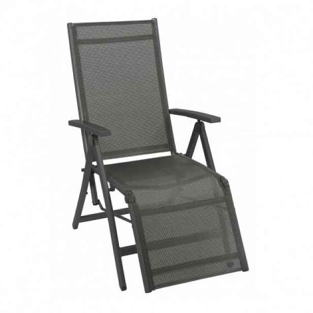 Doppler ACTIVE šedé - zahradní relaxační polohovací křeslo