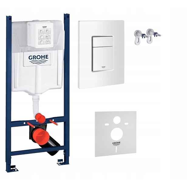 Kompletní podomítkový Wc set s podstavcem Grohe tlačítko bílé
