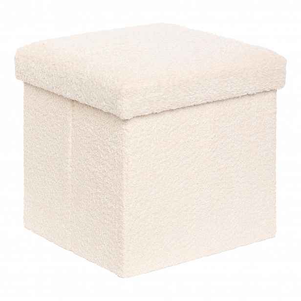 Taburet 38x38x38 CM Mdf Do Předsíně Bílá S Úložným Prostorem