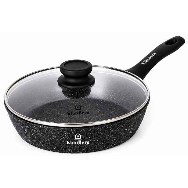 Vysoká mramorová pánev s víkem Non Stick 30 cm KlönBerg Premium