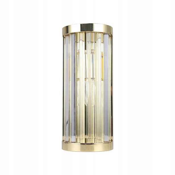Nástěnné svítidlo glamour zlaté skleněné stínidlo 30 cm Light Prestige