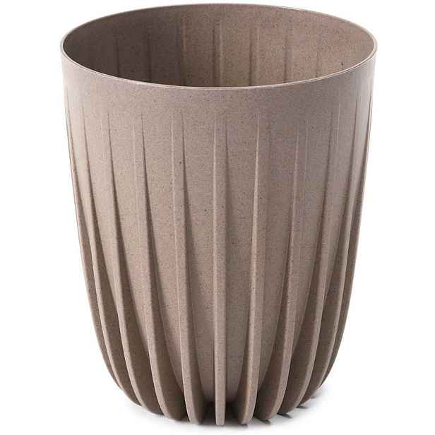 HowHomely Květináč STRIPPED ECO VII 19 cm latté